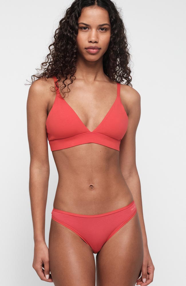 Organic Basics Core string rood van bio katoen vrouwen | Sophie Stone