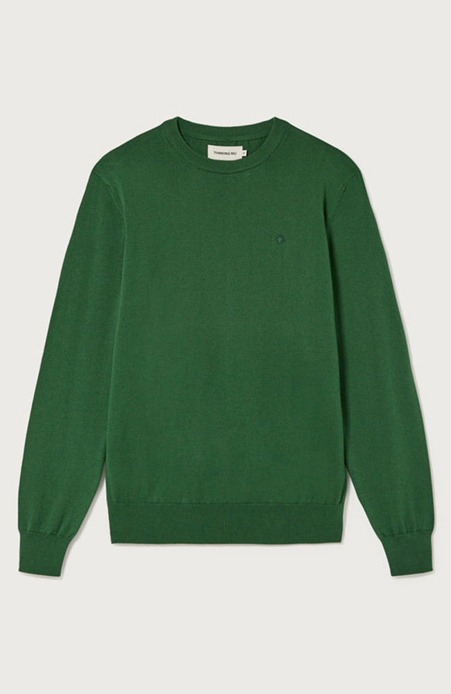 Thinking MU Orlando knit sweater green duurzame trui | Sophie Stone