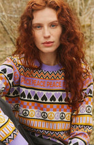 Dedicated Arendal sweater Peace Purple from organic cotton | Sophie Stone