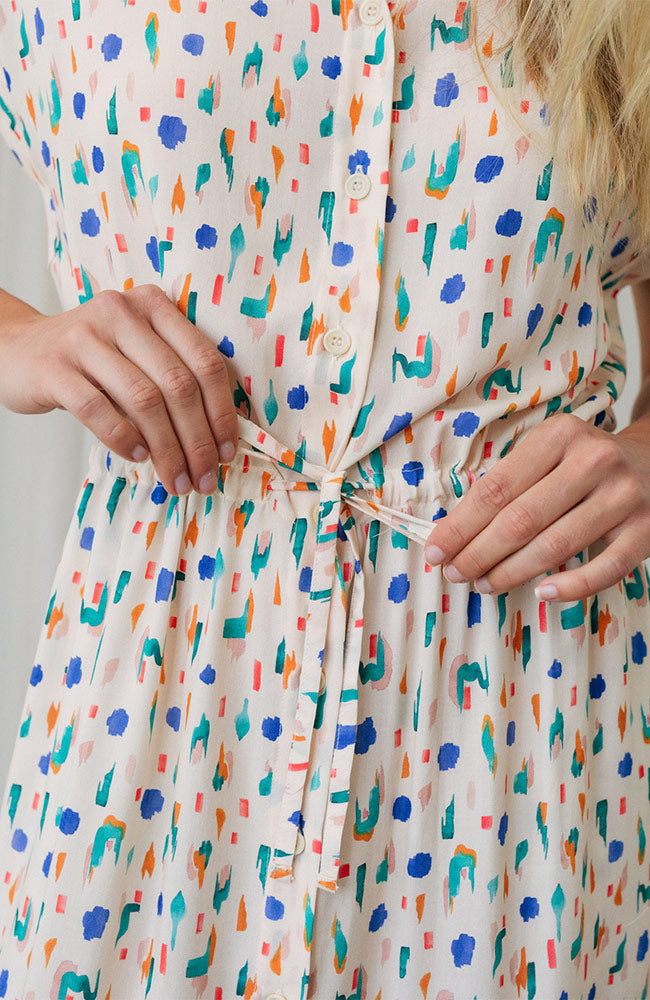 TWOTHIRDS Polillo dress multi color by Lenzing Ecovero | Sophie Stone