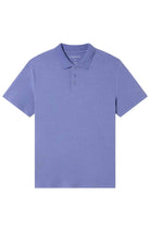 Thinking MU Hemp polo persian blue for men | Sophie Stone