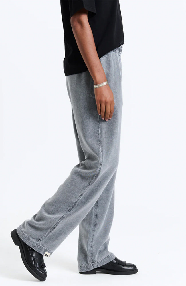 NEW OPTIMIST Gein light gray pants from Lyocell TENCEL ladies | Sophie Stone