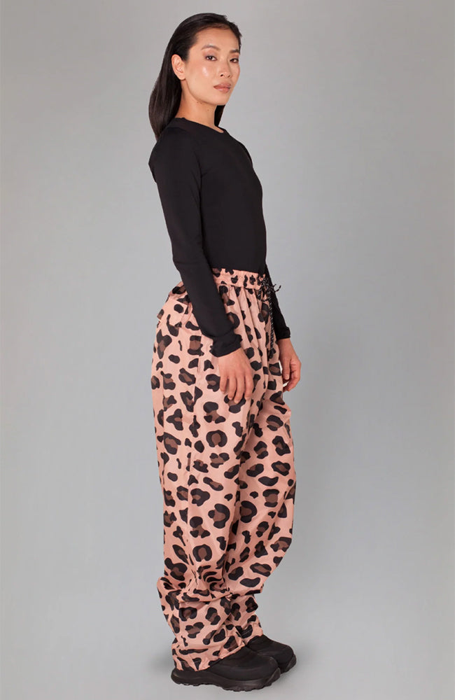 Rainkiss Pink Panther rain pants made from recycled PET | Sophie Stone