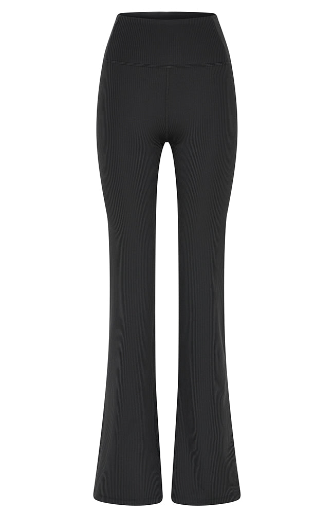 Girlfriend Collective Compressive rib flare pants black | Sophie Stone