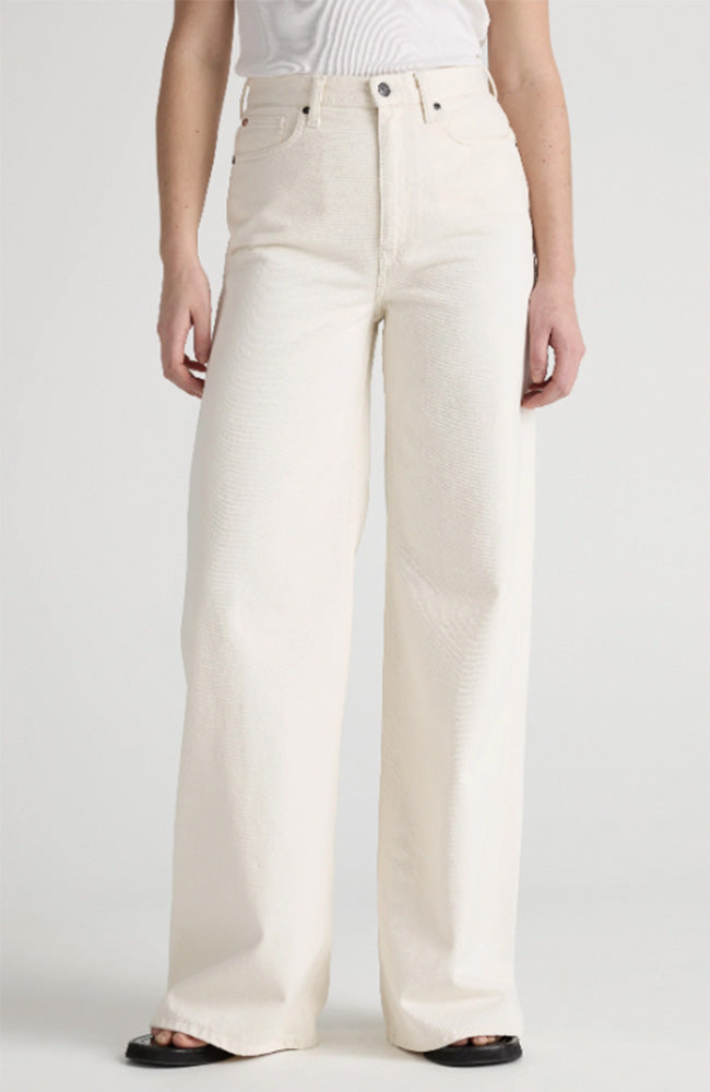 MUD jeans Sara High Natural jeans wide leg van katoen dames