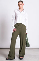 JAN 'N JUNE Smilla pants green from 95% Lyocell (TENCEL™) for women | Sophie Stone 