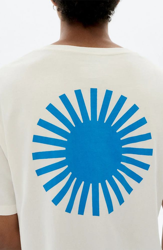 Thinking MU Sol t-shirt contrast white biologisch katoen voor heren | Sophie Stone