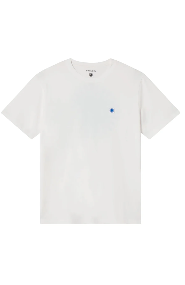 Thinking MU Sol t-shirt contrast wit van biologisch katoen man | Sophie Stone