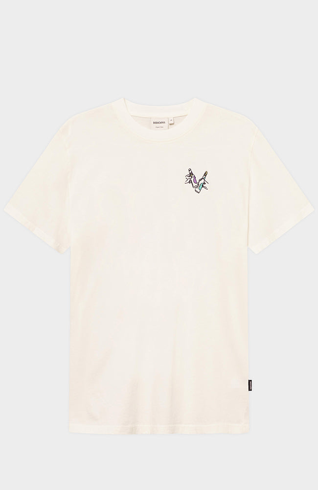 Dedicated Stockholm cheers off white t-shirt | Sophie Stone