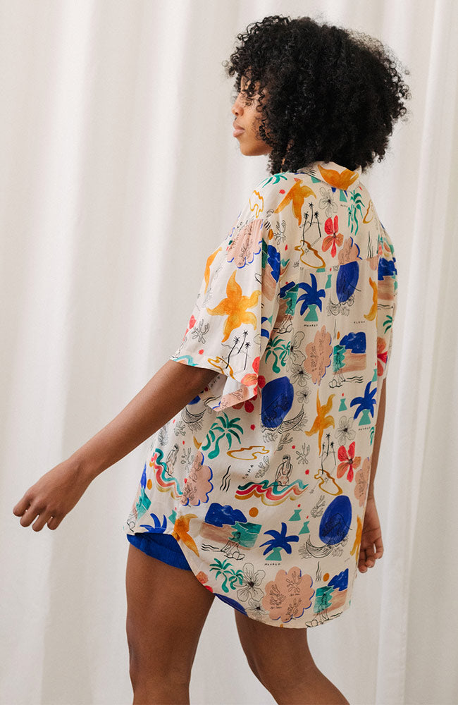 TWOTHIRDS Stora Hero blouse surf abstract | Sophie Stone