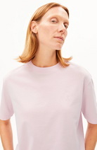 ARMEDANGELS TARJAA T-Shirt pink mist van biologisch katoen dames | Sophie Stone