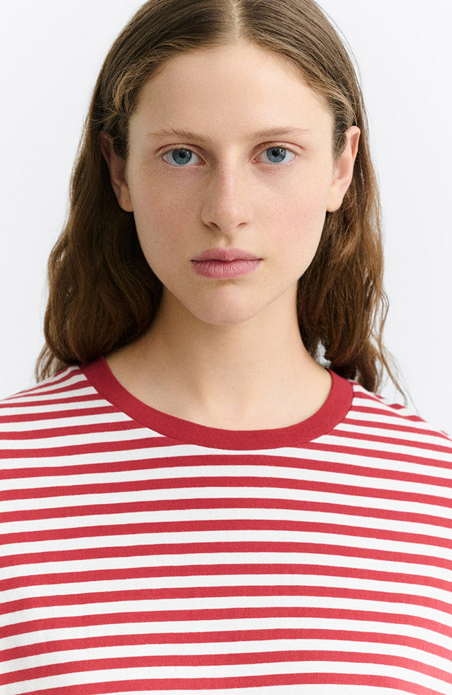 Thinking MU Emily longsleeve shirt gestreept van biologisch katoen dames | Sophie Stone