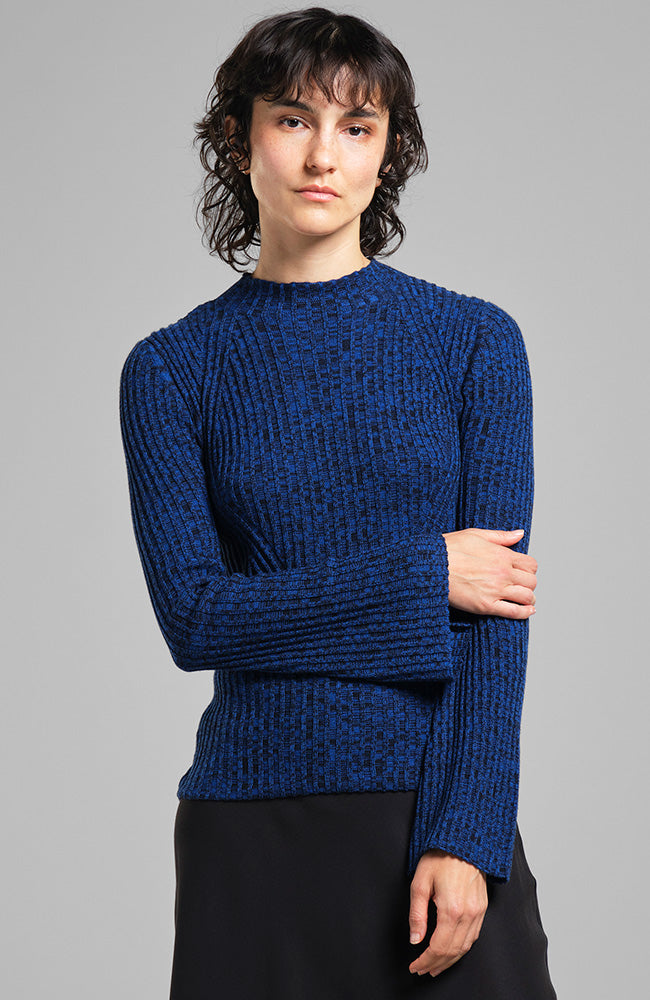 Dedicated Top Fide blue in organic cotton and lyocell TENCEL for women | Sophie Stone