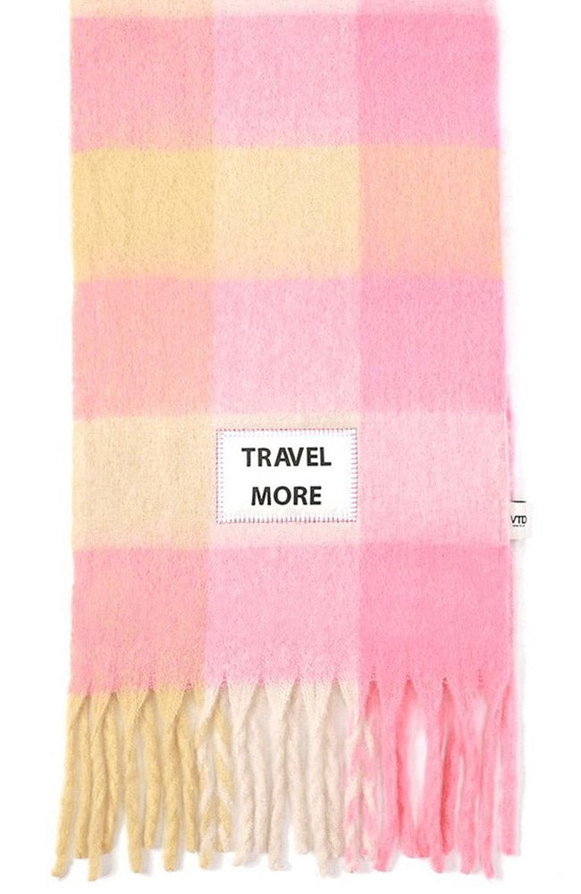 VERB TO DO travel more sjaal roze geel van Repreve voor dames | Sophie Stone