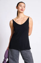 Jan 'n June Slip top triangle black by Tencel for women | Sophie Stone 