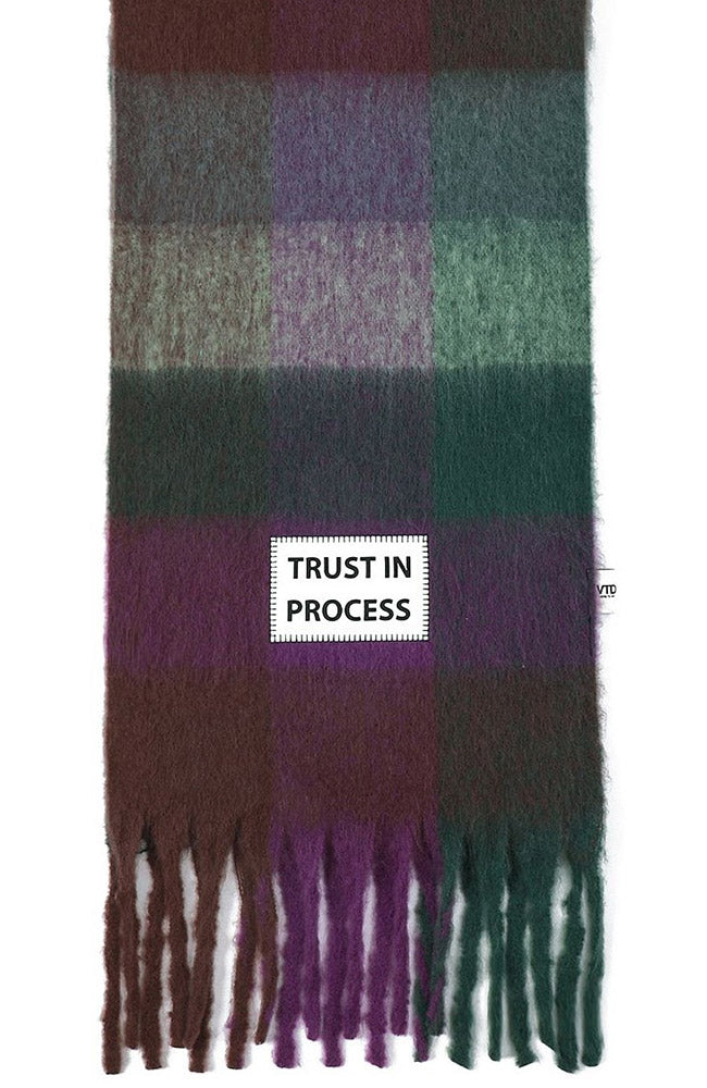VERB TO DO "Trust in Process" Purple Scarf Made of 100% Repreve for Women | Sophie Stone