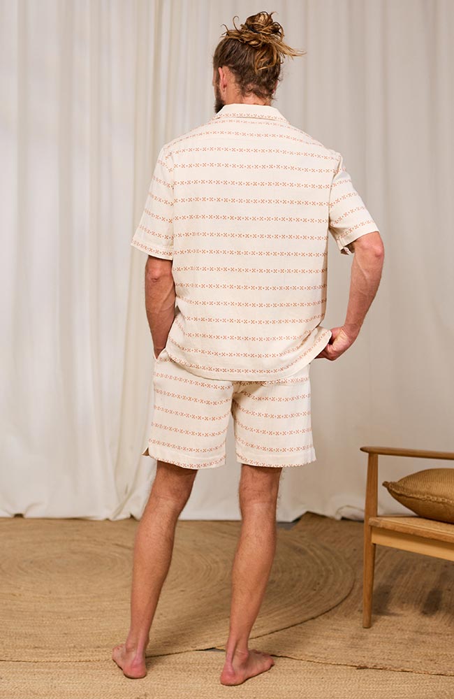 TWOTHIRDS Heringsdorf shirt ecru biologisch katoen heren | Sophie Stone