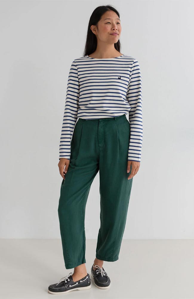 TWOTHIRDS Martinica long sleeve blue white organic cotton women's | Sophie Stone