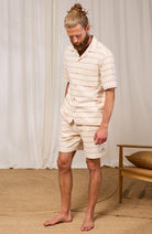 TWOTHIRDS Neubukow short ecru organic cotton for men | Sophie Stone