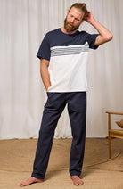 TWOTHIRDS Plavi T-shirt navy made from organic cotton for men | Sophie Stone