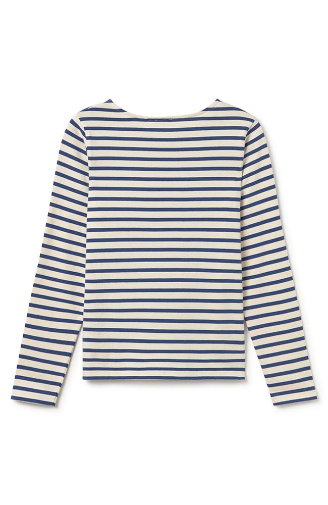 TWOTHIRDS Martinica long sleeve blue white organic cotton for women | Sophie Stone