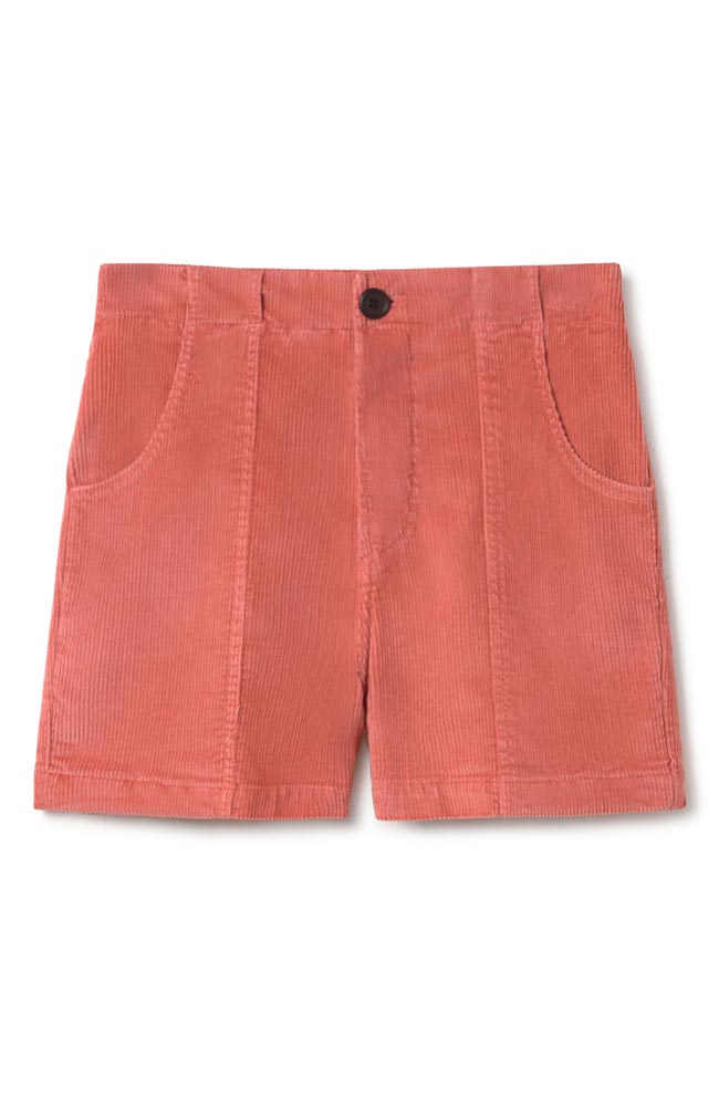 TWOTHIRDS Cockatoo rib shorts pink organic cotton for women | Sophie Stone