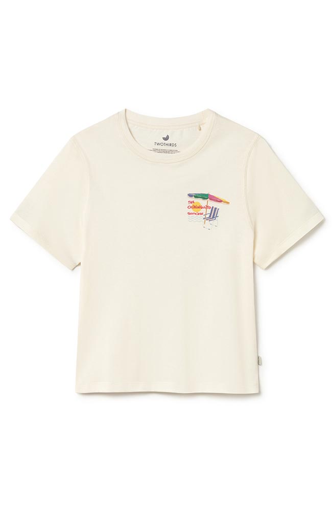 TWOTHIRDS Alcudia t-shirt off-white organic cotton for women | Sophie Stone