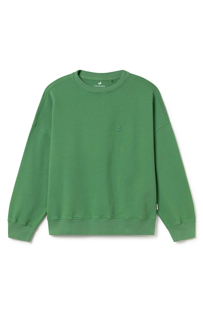 TWOTHIRDS Niza sweater green organic cotton for women | Sophie Stone