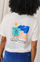 TWOTHIRDS Uwins surf t-shirt off white from organic cotton | Sophie Stone