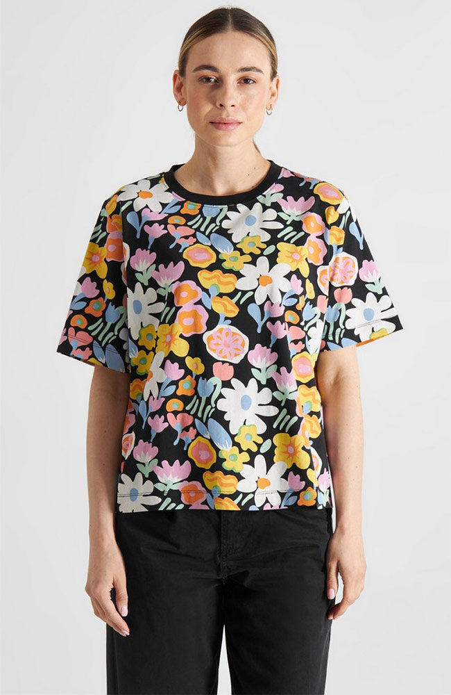 Dedicated Vadstena shirt meadow flowers organic cotton ladies | Sophie Stone