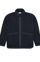 Bask in the Sun Goxo Jacke navy aus recyceltem Polyester und Wolle für Männer | Sophie Stone