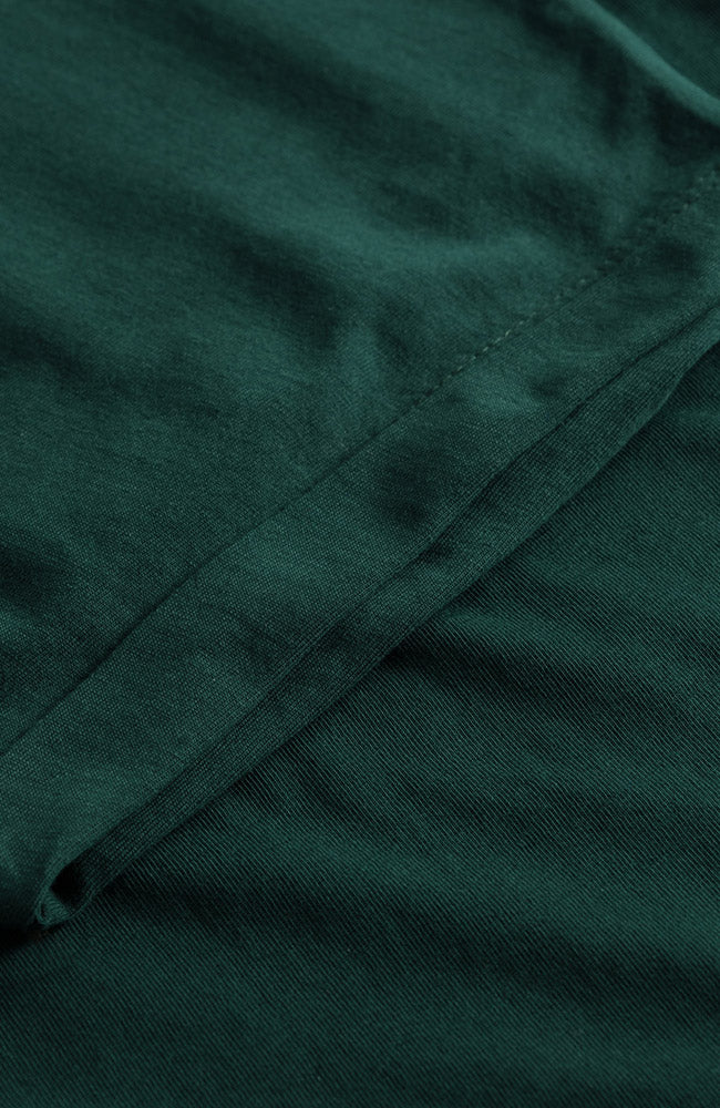 Dedicated Visby base t-shirt dark green bio katoen vrouw | Sophie Stone