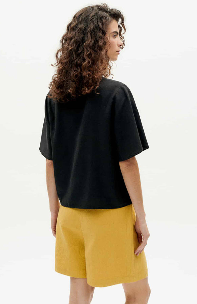 Thinking MU Libelula blouse zwart hennep | Sophie Stone