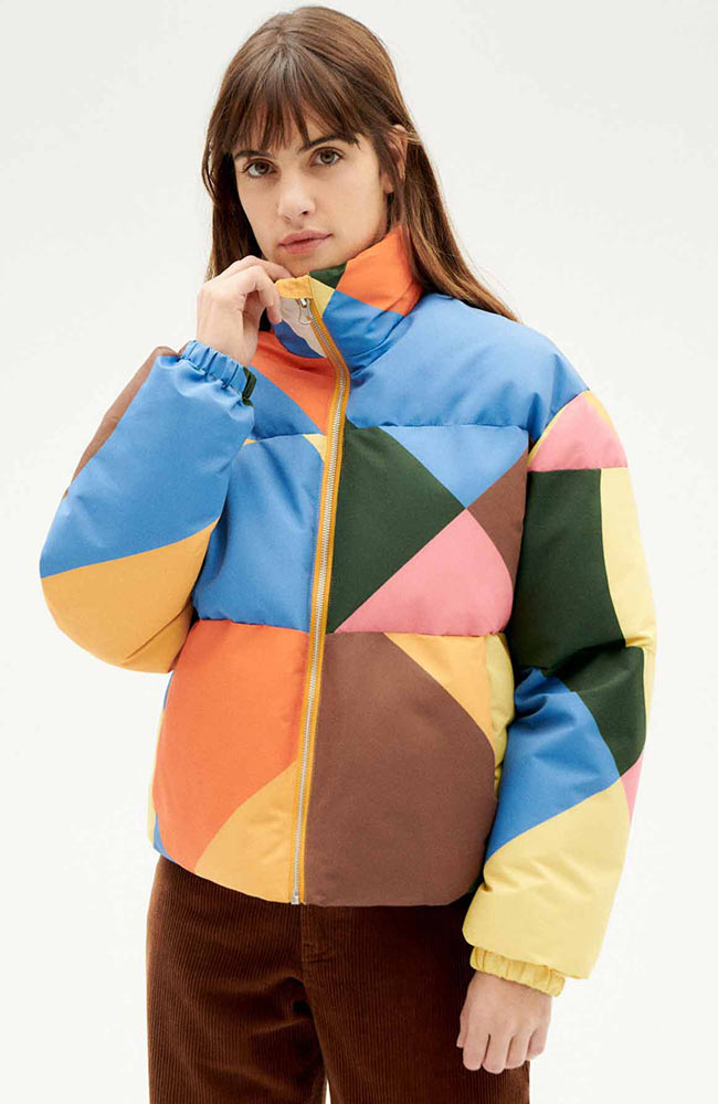 Thinking MU Gemma jacket color block van gerecycled PET | Sophie Stone