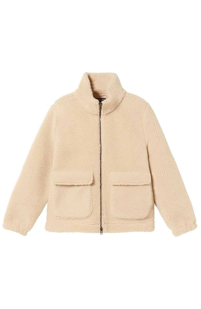 Thinking MU ladies Sophie coat ivory from recycled plastic ladies | Sophie Stone