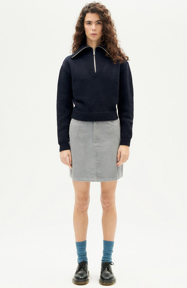 Thinking MU Navy tanit sweater van wol voor dames | Sophie Stone