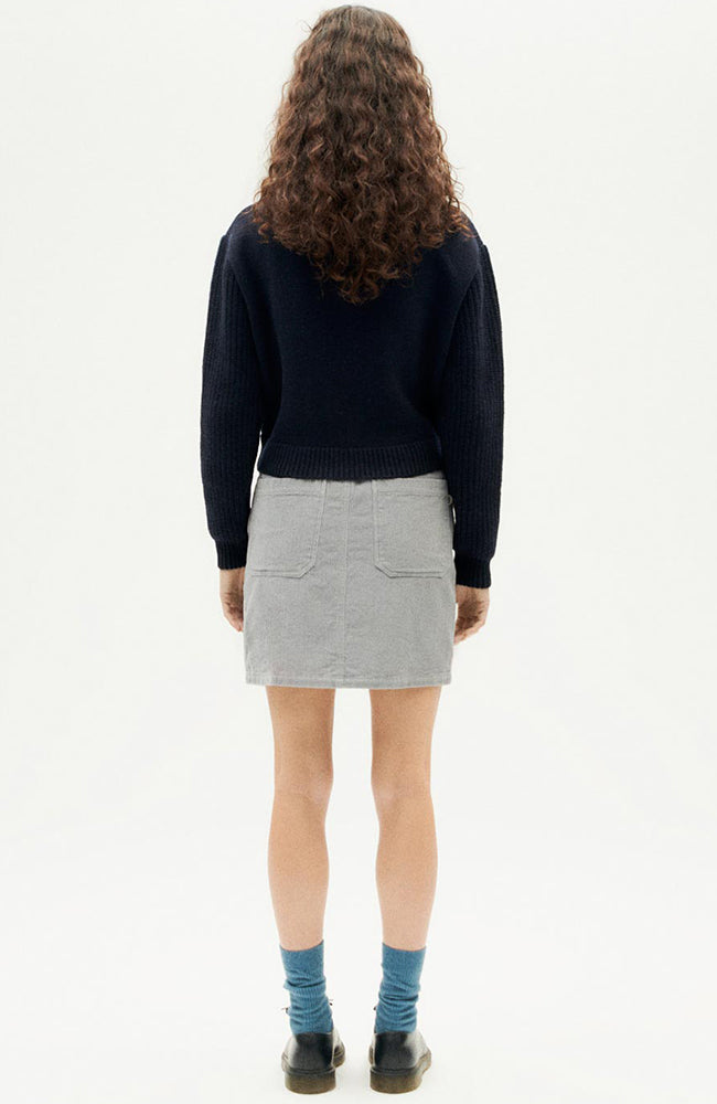 Thinking MU Navy tanit knitted sweater of wool ladies | Sophie Stone