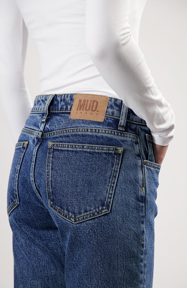 MUD Jeans Carry Mid Straight Jeans aus Baumwolle Frauen | Sophie Stone