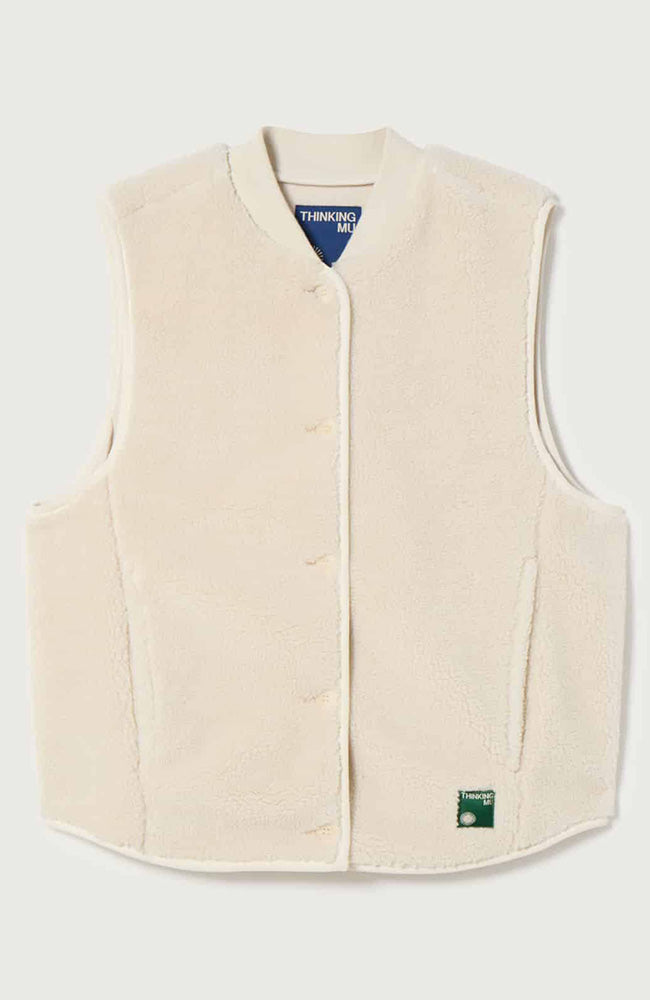 Thinking MU Ivory jay bodywarmer beige dames | Sophie Stone