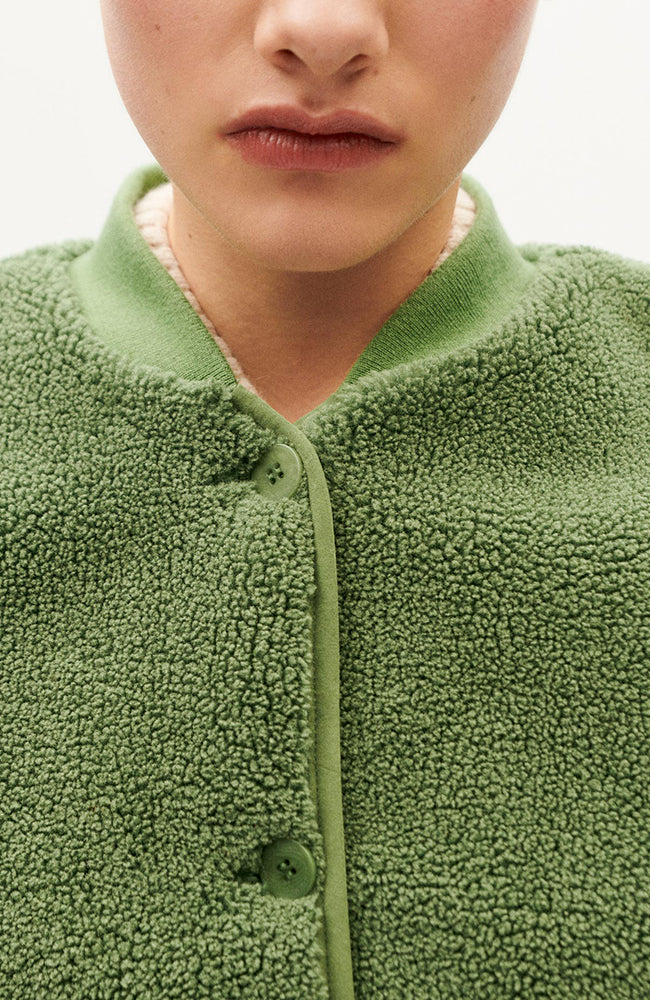 Thinking MU Cactus jay vest groen van gerecycled polyester dames | Sophie Stone