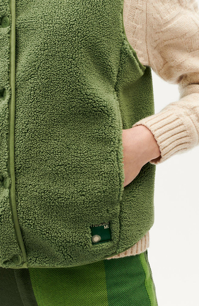 Thinking MU Cactus jay vest van gerecycled polyester dames | Sophie Stone