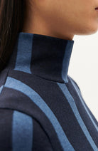 Thinking MU Ellen turtleneck striped organic cotton ladies | Sophie Stone