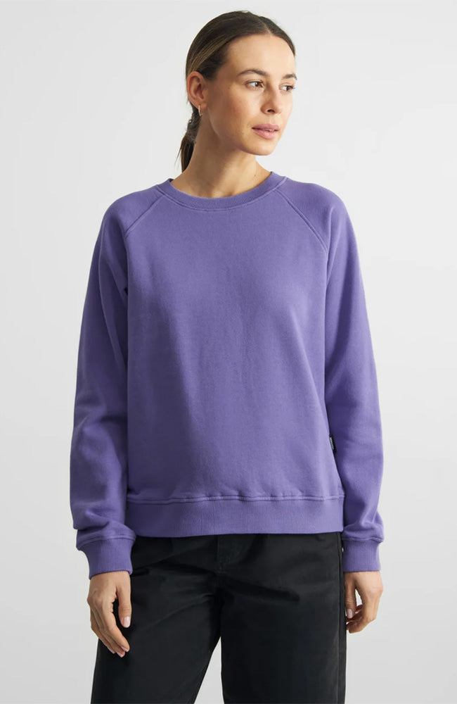 Dedicated Sweatshirt Ystad Base Paisley Purple aus Bio-Baumwolle für Frauen | Sophie Stone