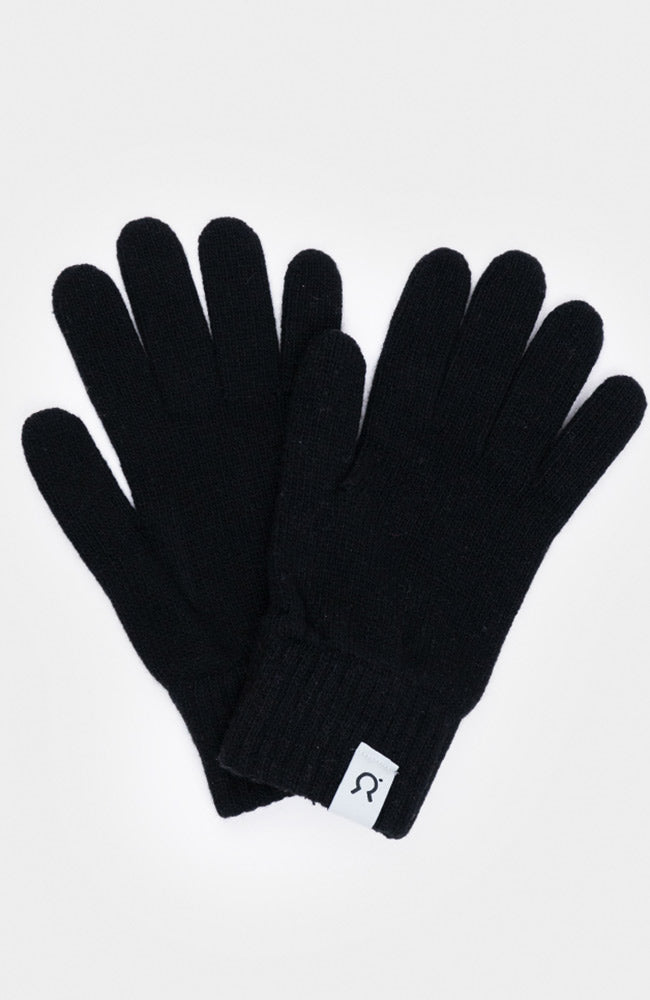 RIFO handschoenen zwart gemaakt van gerecycled kasjmier en wol | Sophie Stone