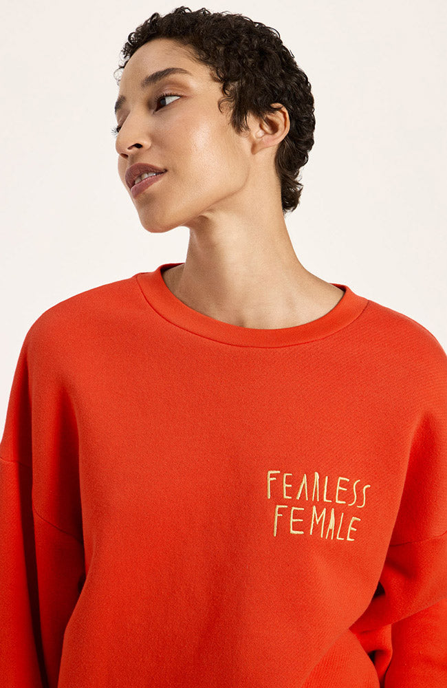 Lanius Statement sweatshirt fire van bio katoen voor dames | Sophie Stone