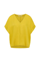 Lanius blouse geel kiwi van lyocell TENCEL voor dames | Sophie Stone