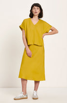 Lanius blouse dark kiwi van lyocell TENCEL voor dames | Sophie Stone