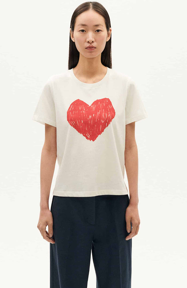 Thinking MU Heart Ida t-shirt organic cotton ladies | Sophie Stone