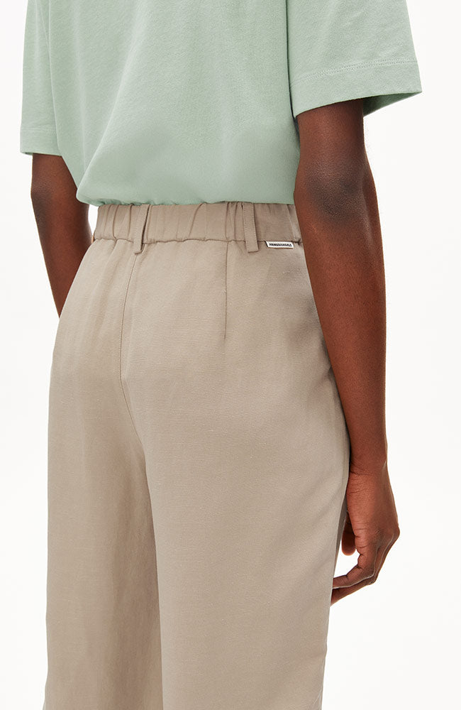 ARMEDANGELS Caarunus Lino Hose beige ECOVERO & Leinen für Damen | Sophie Stone