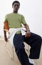ARMEDANGELS Maarkos fatigue green washed t-shirt organic cotton men | Sophie Stone